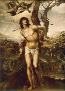 Giovanni Antonio Bazzi, o de’ Bazzi, detto il Sodoma, dipinto di San Sebastiano